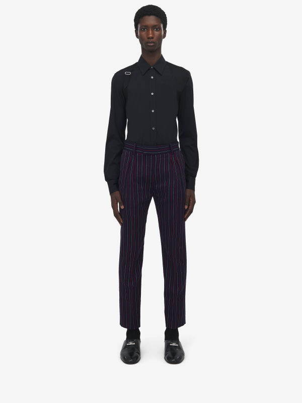 ALEXANDER MCQUEEN - Boat Stripe Cigarette Trousers - Item 832883QUACZ4345